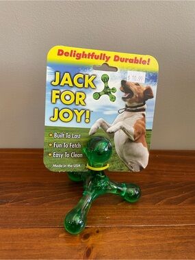 New Jack For Joy Green Durable Dog Fetch Toy